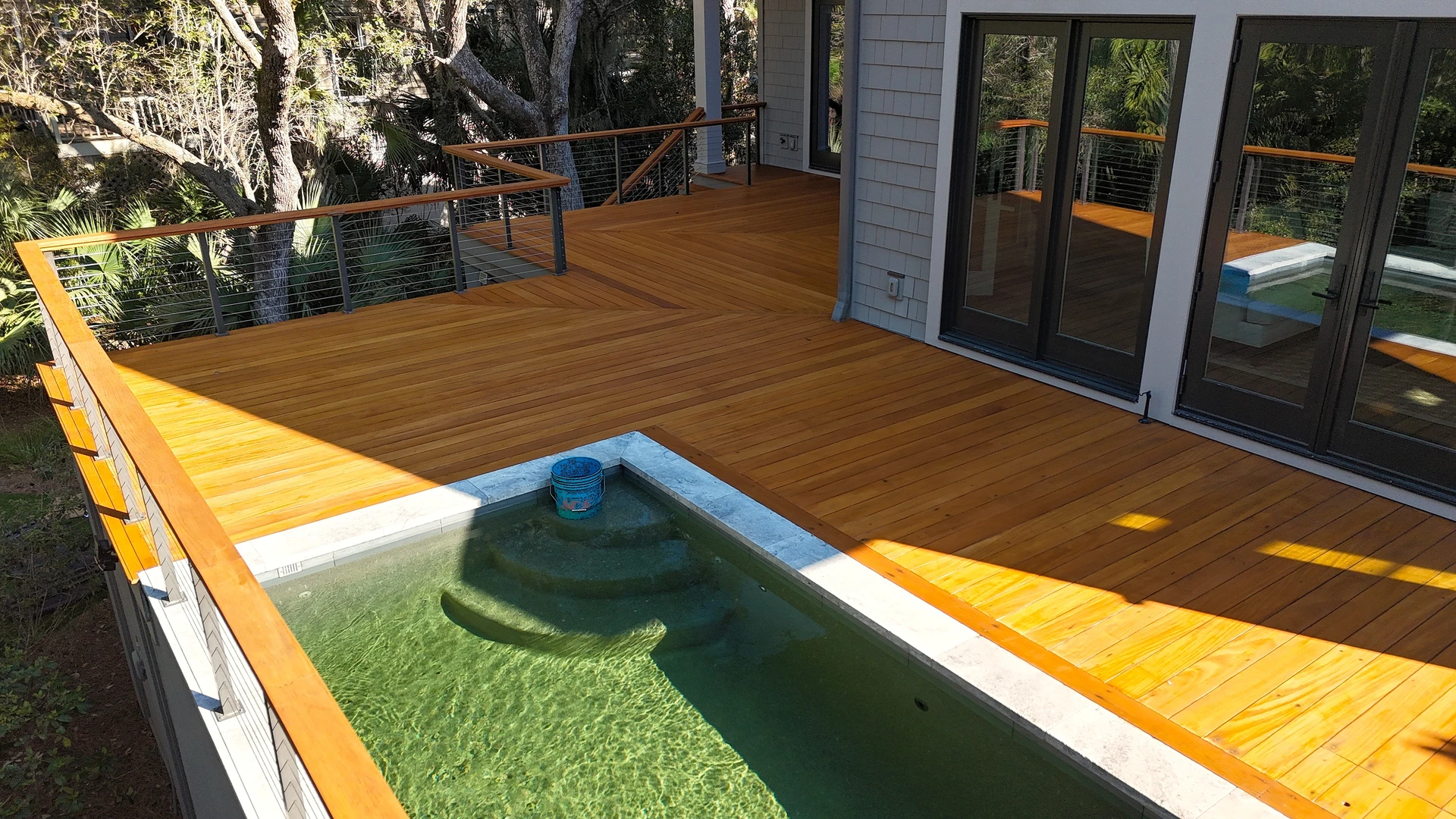 Garapa Deck Restoration — Upper deck level